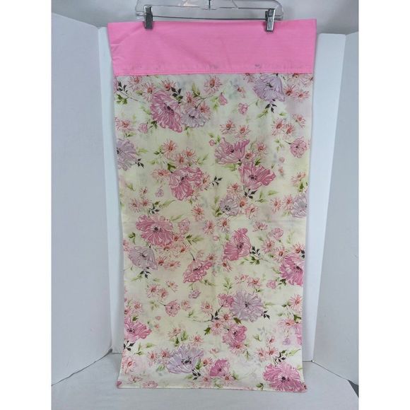 Springmaid Wondercale PINK DAISY Floral KING SIZE Pillowcase Lot of 2 - Picture 7 of 8